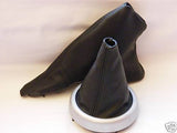 FITS BMW MINI COOPER S ONE 01-05 SET OF GAITERS 100% LEATHER CUSTOM NEW