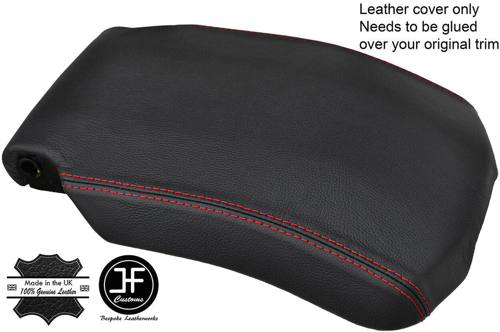 RED STITCH REAL LEATHER ARMREST COVER FITS RANGE ROVER VOGUE L405 2013-2017