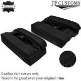 BLACK STITCH PHONE ARMREST PADS+BASE LEATHER COVERS FOR BMW E38 7 SERIES 94-01