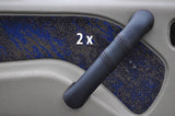 black stitch FITS NISSAN TERRANO 93-06  2X FRONT DOOR HANDLE LEATHER COVER