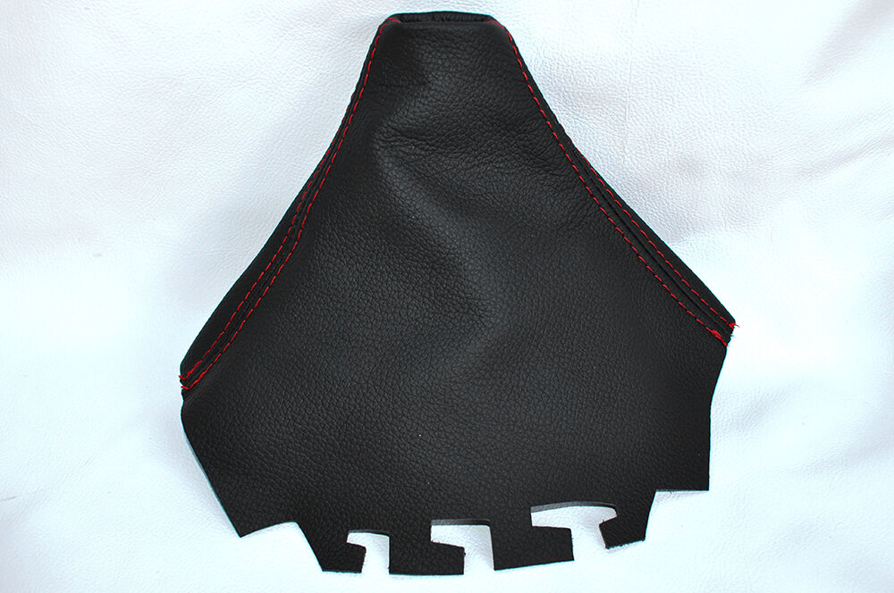 RED STITCHING FITS SEAT CORDOBA IBIZA MK3 6L 2002-2008 GEAR GAITER LEATHER