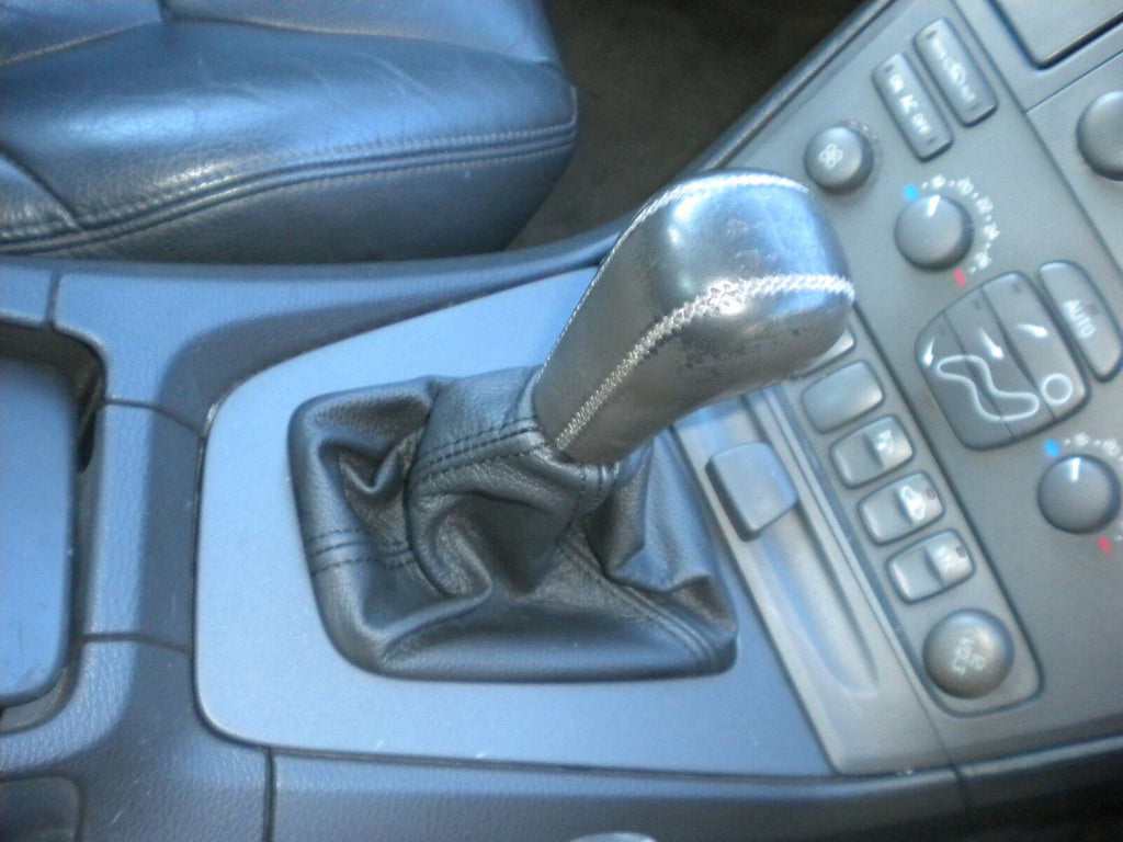 FITS VOLVO S70 V70 1996-2007 GEAR GAITER SHIFT BOOT BLACK LEATHER BLACK COVER