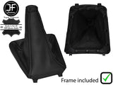 BLACK STITCH REAL LEATHER MANUAL GEAR+PLASTIC FRAME FOR PEUGEOT 406 COUPE 99-03