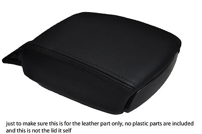 black stitching FITS VOLVO S40 V40 00-04 LEATHER ARMREST COVER ONLY CUSTOM NEW