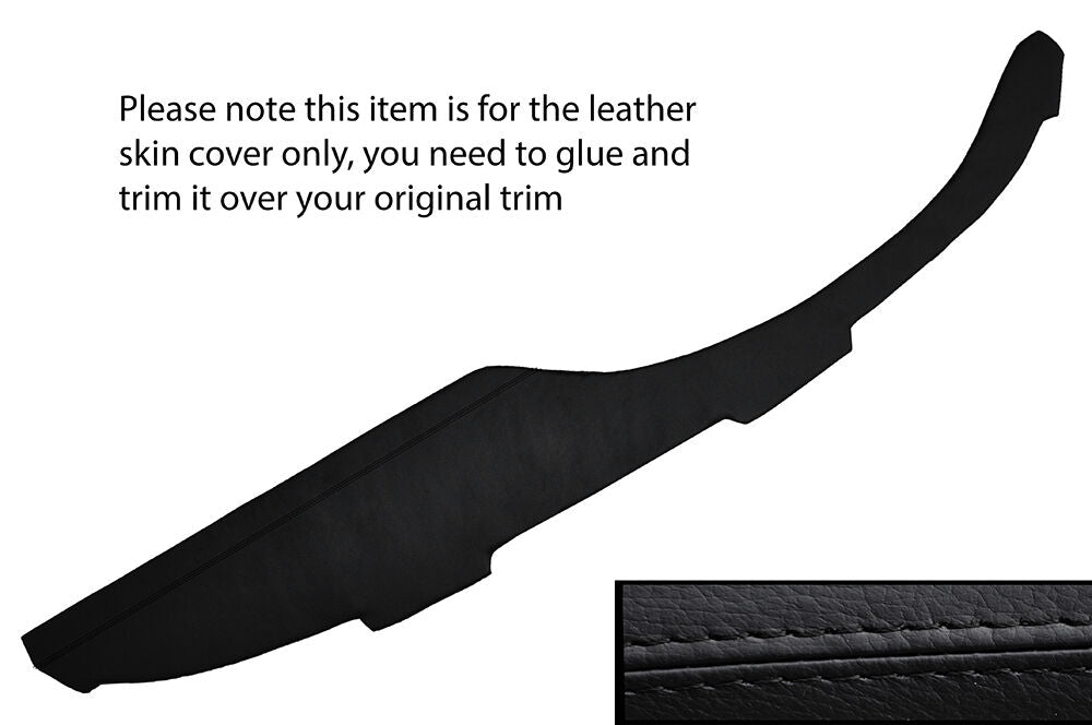 BLACK STITCH TOP DASH DASHBOARD LEATHER SKIN COVER FITS PORSCHE 911 912 65-67