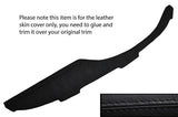 BLACK STITCH TOP DASH DASHBOARD LEATHER SKIN COVER FITS PORSCHE 911 912 65-67
