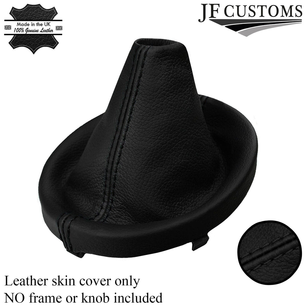 BLACK STITCH LEATHER GEAR GAITER FITS SUBARU IMPREZA WRX STI 15-18 CUSTOM NEW