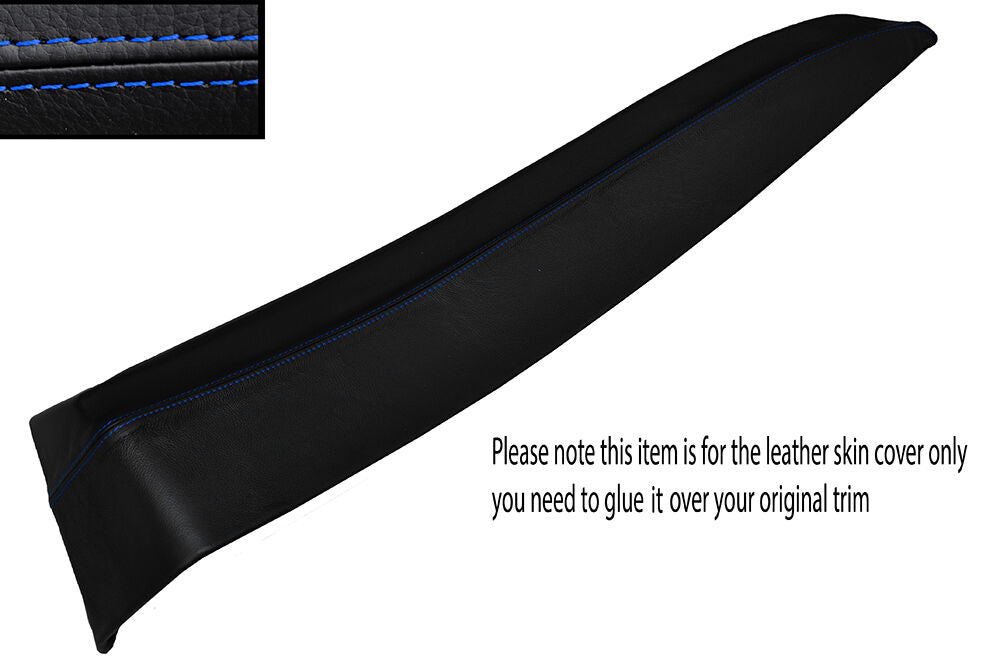 BLUE STITCHING DASH TRIM LEATHER SKIN COVER FITS ROVER SD1 CUSTOM NEW MADE IN UK