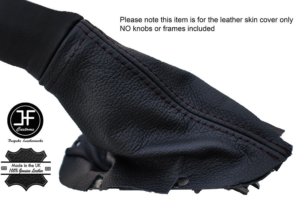 BLACK STITCHING E BRAKE EMERGENCY LEATHER BOOT FITS DODGE VIPER 2003-2006