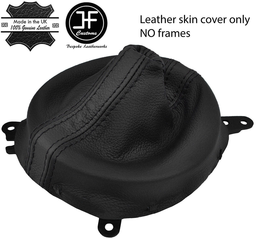 BLACK& BLACK STRIPE REAL LEATHER MANUAL GEAR GAITER FITS MAZDA MX5 MK3 05-15
