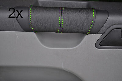 green stitch FITS VW T5 TRANSPORTER CARAVELLE CAMPER 2X DOOR HANDLE COVERS