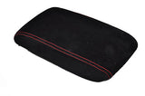red stitch FITS MITSUBISHI EVO 7 8 9 SUEDE ARMREST COVER CUSTOM NEW MADE IN UK