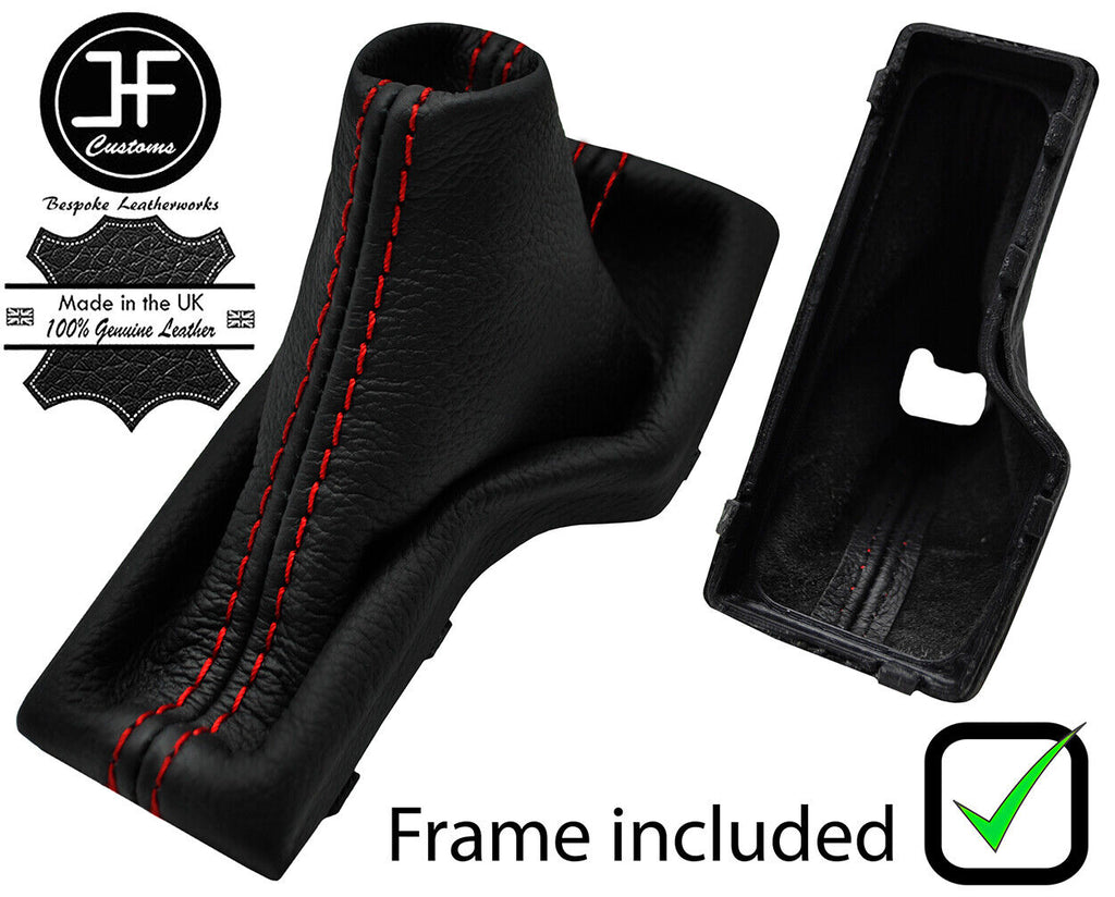 RED STITCH AUTOMATIC GEAR GAITER+PLASTIC FRAME FITS HYUNDAI SONATA 2015-2019