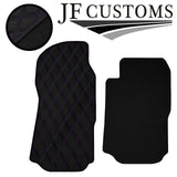 PURPLE DIAMOND STITCH VINYL 2X TAILORED FLOOR CARPETS FOR TRANSIT MK7 06-10 JF1