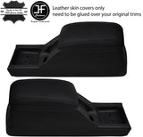 BLACK STITCH CONSOLE & ARMREST LEATHER COVERS FOR FORD ESCORT RS COSWORTH 92-96