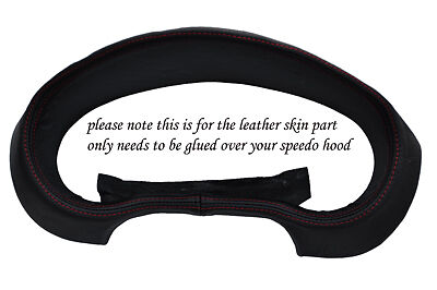 RED STITCHING FITS SUBARU IMPREZA WRX STI 04-07 GAUGE HOOD SPEEDO LEATHER COVER