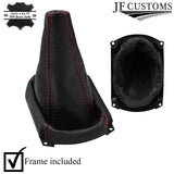 RED STITCH LEATHER GEAR GAITER + FRAME FOR HYUNDAI STAREX MK1 H-1 H200 97-06