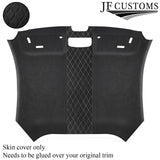 DSG2 L GREY DIAMOND STITCH D GREY SUEDE HEADLINER COVER FITS AUDI TT MK3 15-19