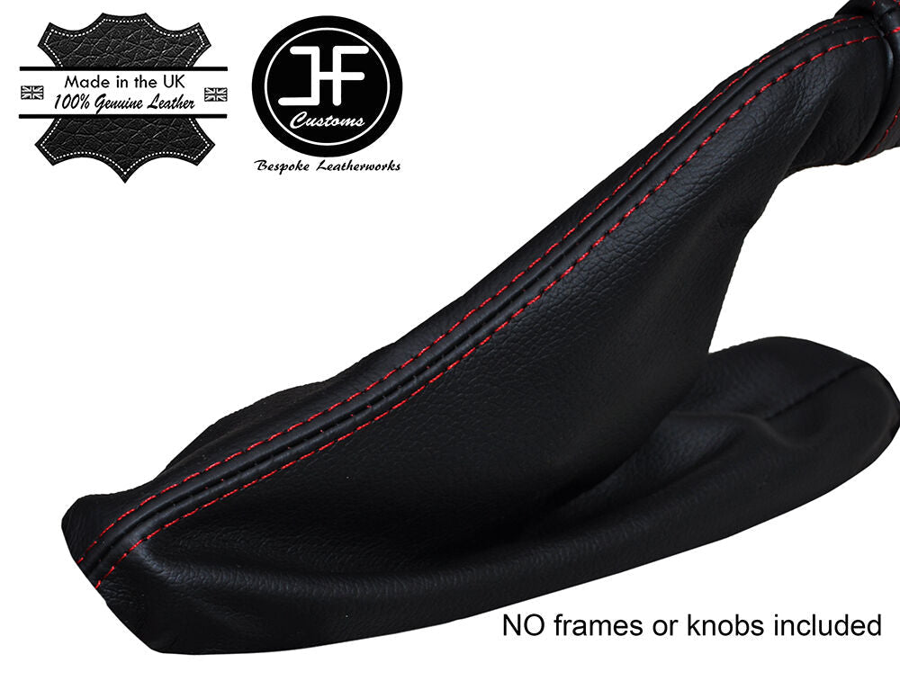 RED STITCH LEATHER HANDBRAKE GAITER E BRAKE BOOT FITS FORD MUSTANG 2015-2017