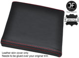 RED STITCH CONSOLE CUBBY BOX LID LEATHER COVER FITS RANGE ROVER P38 1994-2002