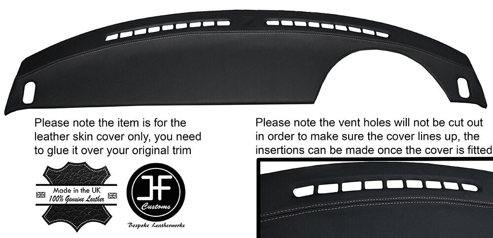 GREY STITCH TOP DASH DASHBOARD LEATHER COVER FITS MAZDA MX5 MK1 NA MIATA 89-97