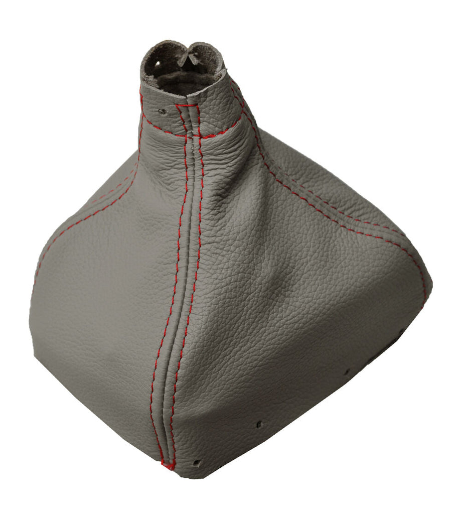 RED STITCH FITS RENAULT SCENIC Mk2 BEIGE 2003-2009 GAITER REAL LEATHER