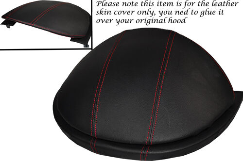 RED STITCH FITS MERCEDES A CLASS W168 97-04 SPEEDO HOOD LEATHER SKIN COVER ONLY