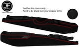 RED STITCH FULL CONSOLE LUXE SUEDE COVER FOR PORSCHE CARRERA 911 997 04-12