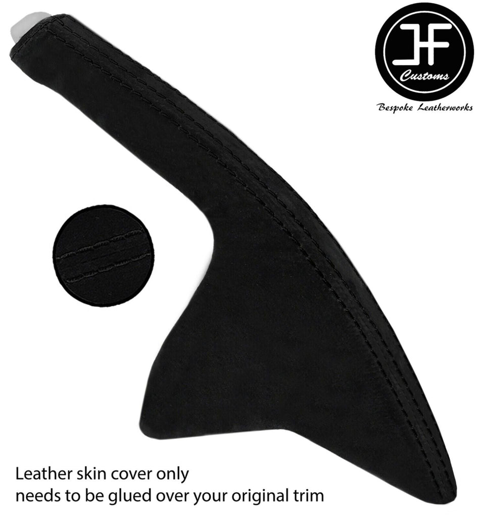 BLACK STITCHING HANDBRAKE GAITER SUEDE COVER FITS HONDA ACCORD 1998-2002