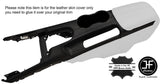 BLACK STITCH TOP CENTRE CONSOLE LEATHER COVER FITS FORD MUSTANG 2015-2017
