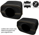 BEIGE STITCH STEERING SHROUD COLUMN LEATHER COVER FOR MAZDA MX5 MK1 MIATA 90-97