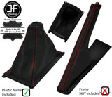 RED STICH LETHR GEAR GAITER WITH FRAME+HANDBRAKE GAITER FOR HONDA CIVIC 88-95