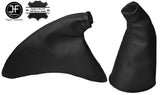 BLACK LEATHER GEAR HANDBRAKE GAITER FITS HONDA CIVIC TYPE R EP3 2001-2005