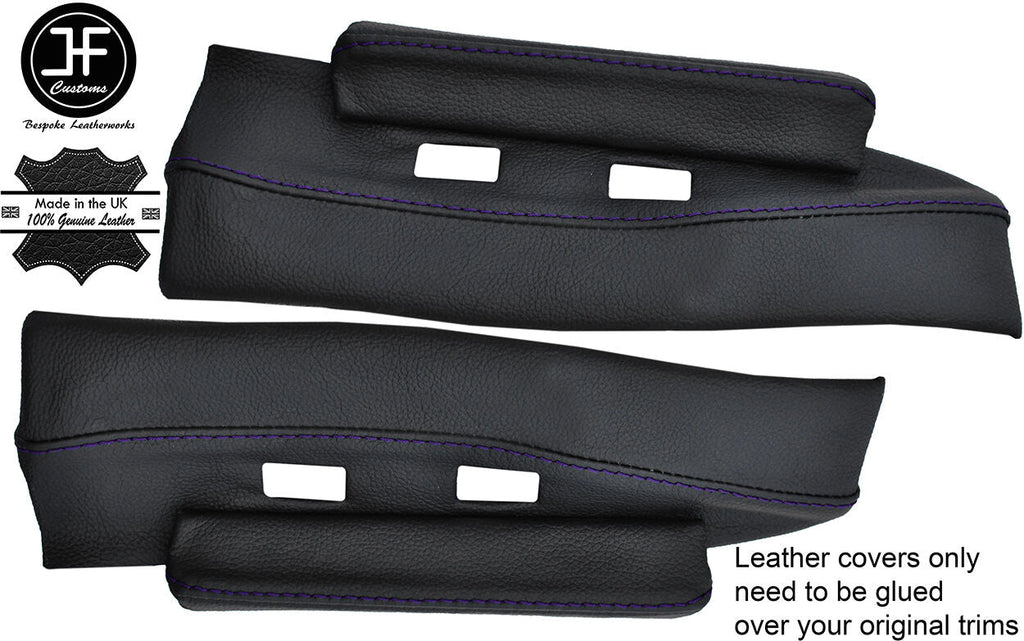 RED STITCH 2X UNDER DASH TRIM LEATHER COVERS FITS LOTUS ELAN PLUS 2 +2 67-75
