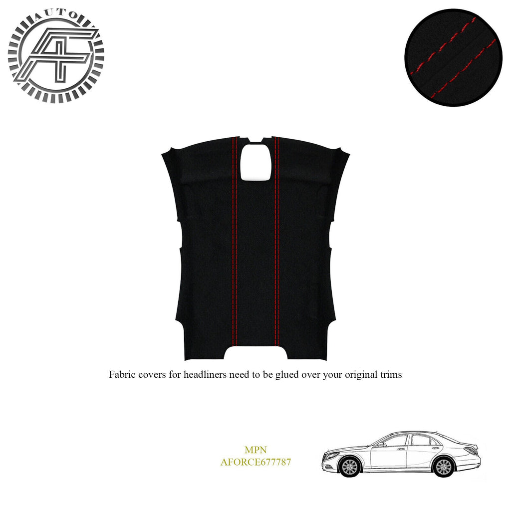 LUXE SUEDE HEADLINER COVER FOR MERCEDES BENZ S-CLASS 4 DOOR SEDAN 2013-2020