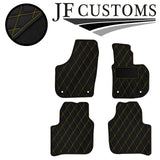 YELLOW DIAMOND VINYL 4X TAILORED FLOOR CARPETS FOR SKODA SUPERB MK2 08-15 JF1