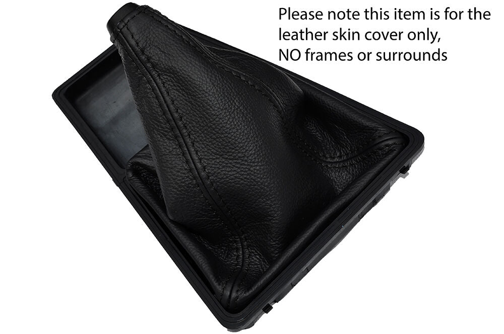 BLACK STITCHING LEATHER SKIN GEAR GAITER FITS MORRIS MARINA ITAL 1975-1984