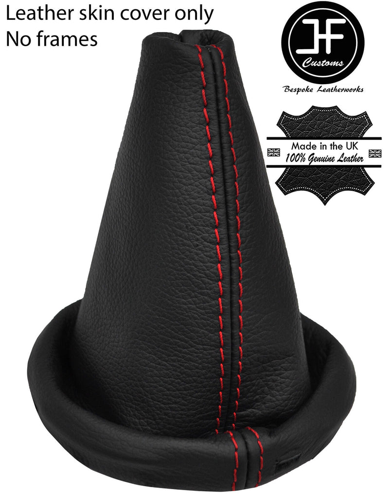 RED STITCH TOP GRAIN LEATHER GEAR GAITER FOR MINI COUNTRYMAN PACEMAN R60 R61