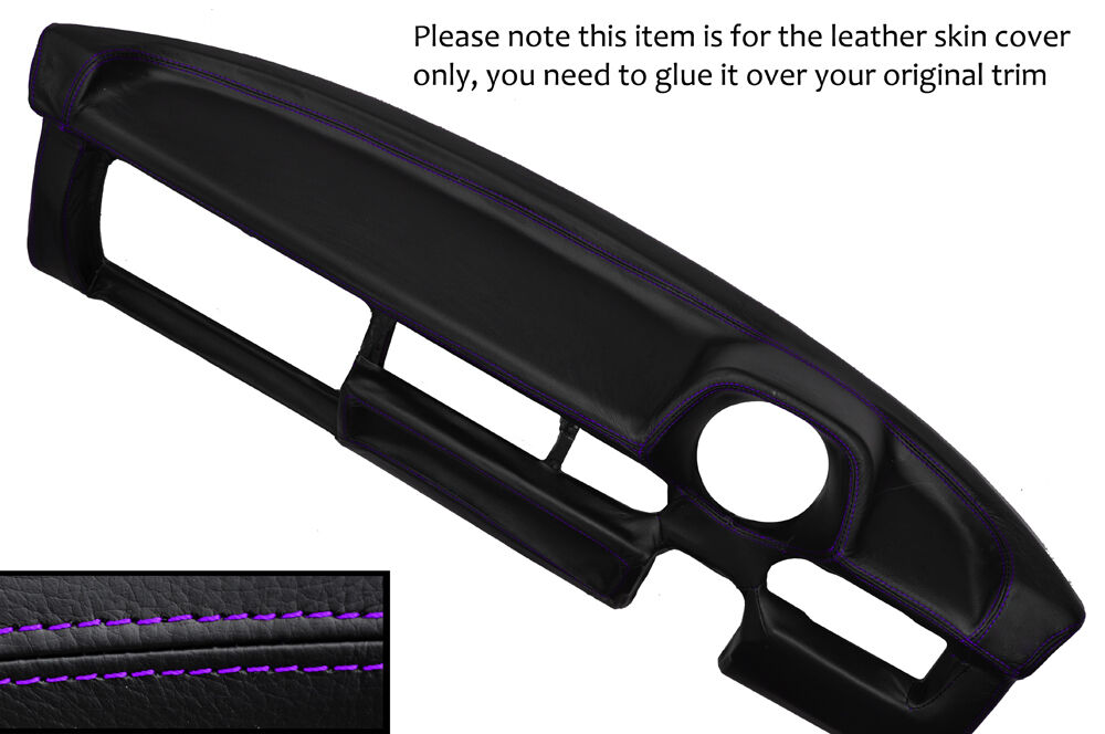 PURPLE STITCH DASH DASHBOARD LEATHER COVER FITS VOLKSWAGEN BEETLE CLASSIC 1303