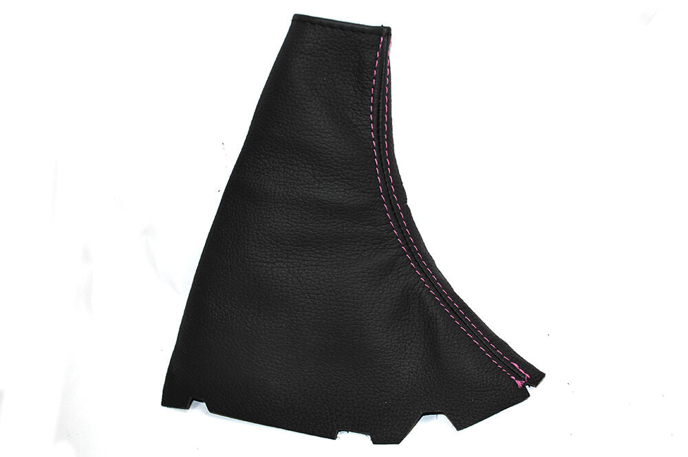 PINK STITCHING LEATHER SKIN HANDBRAKE GAITER FITS FORD FOCUS MK2 2004-2008