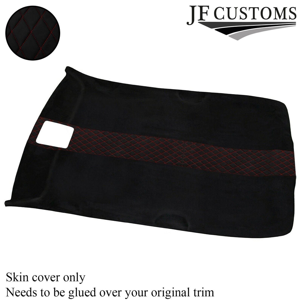 DSG2 RED STITCH LUXE SUEDE HEADLINER COVER FOR VW GOLF MK4 98-05 5 DOOR