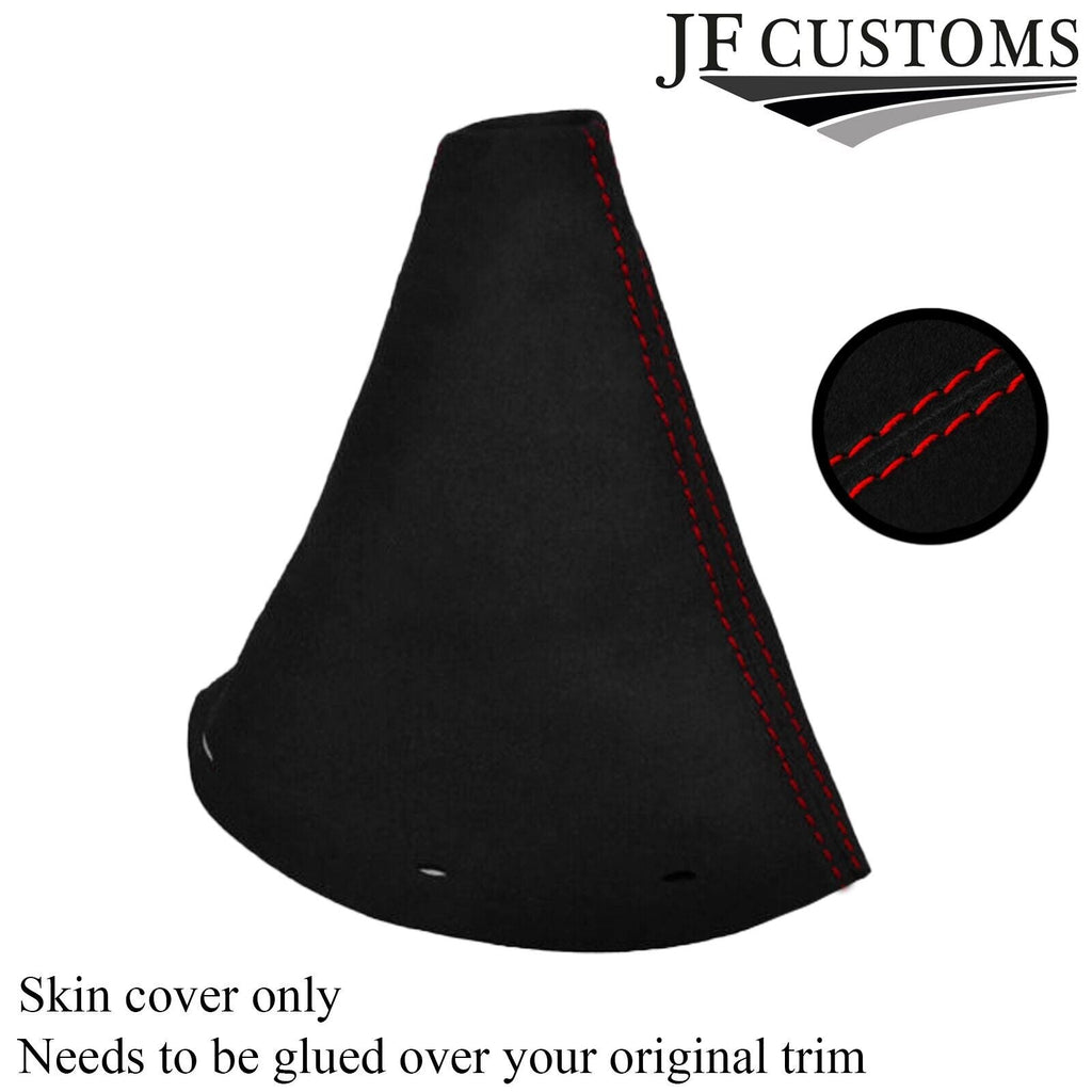 RED STITCH SUEDE MANUAL GEAR GAITER SHIFT BOOT FITS VOLKSWAGEN VW CADDY 03-09