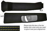 YELLWO STITCH B PILLAR SKIN COVERS FITS LANDROVER DISCOVERY 2 TDI TD5 300 98-04