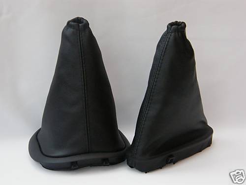 FITS FORD FOCUS MK1 1998-2004 GAITERS SET BLACK LEATHER CUSTOM NEW MADE IN UK