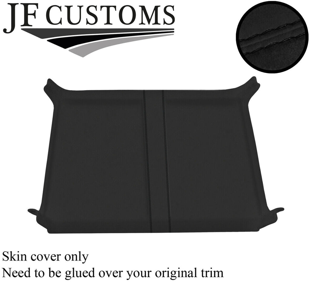 BLACK STITCH REAR ROOF HEADLINING LUXE SUEDE COVER FOR DEFENDER 90 3DR