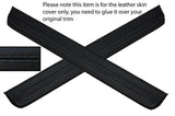 BLACK STITCH 2X FRONT DOOR SILL TRIM SKIN COVERS FITS HONDA ACCORD MK7 03-07