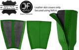 GREENREAL LEATHER 2X SEAT BELT STALK TALL COVERS FOR RANGE ROVER VOGUE 02-12