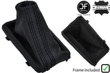 BLACK STITCH LEATHER AUTO AUTOMATIC GEAR GAITER+PLASTIC FRAME FITS AUDI A7 10-17