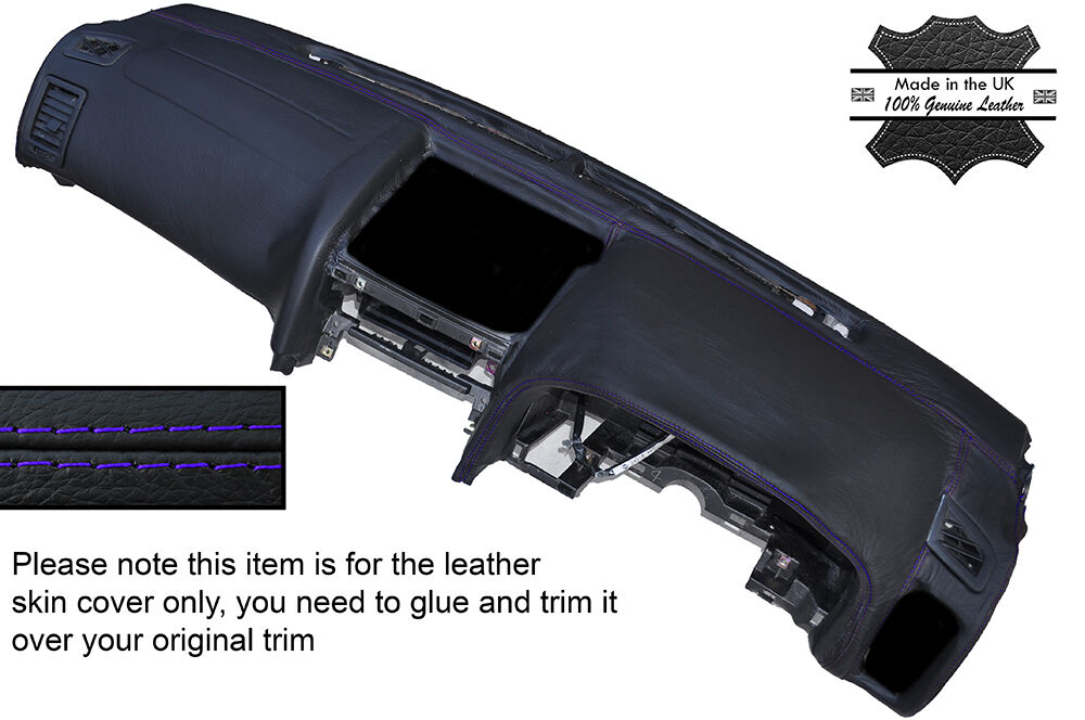 PURPLE STITCH DASH DASHBOARD SKIN COVER FITS NISSAN SKYLINE R34 GTR GT-T 98-02