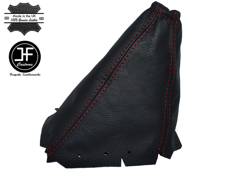 RED STITCHING MANUAL LEATHER GEAR GAITER FITS FORD TRANSIT CONNECT 2002-2009